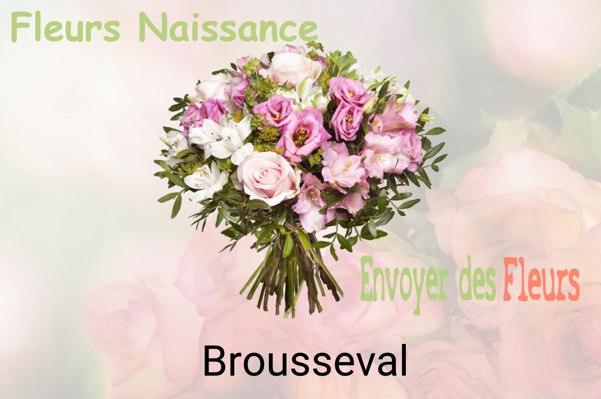 Bouquet de fleurs de naissance livré à Brousseval