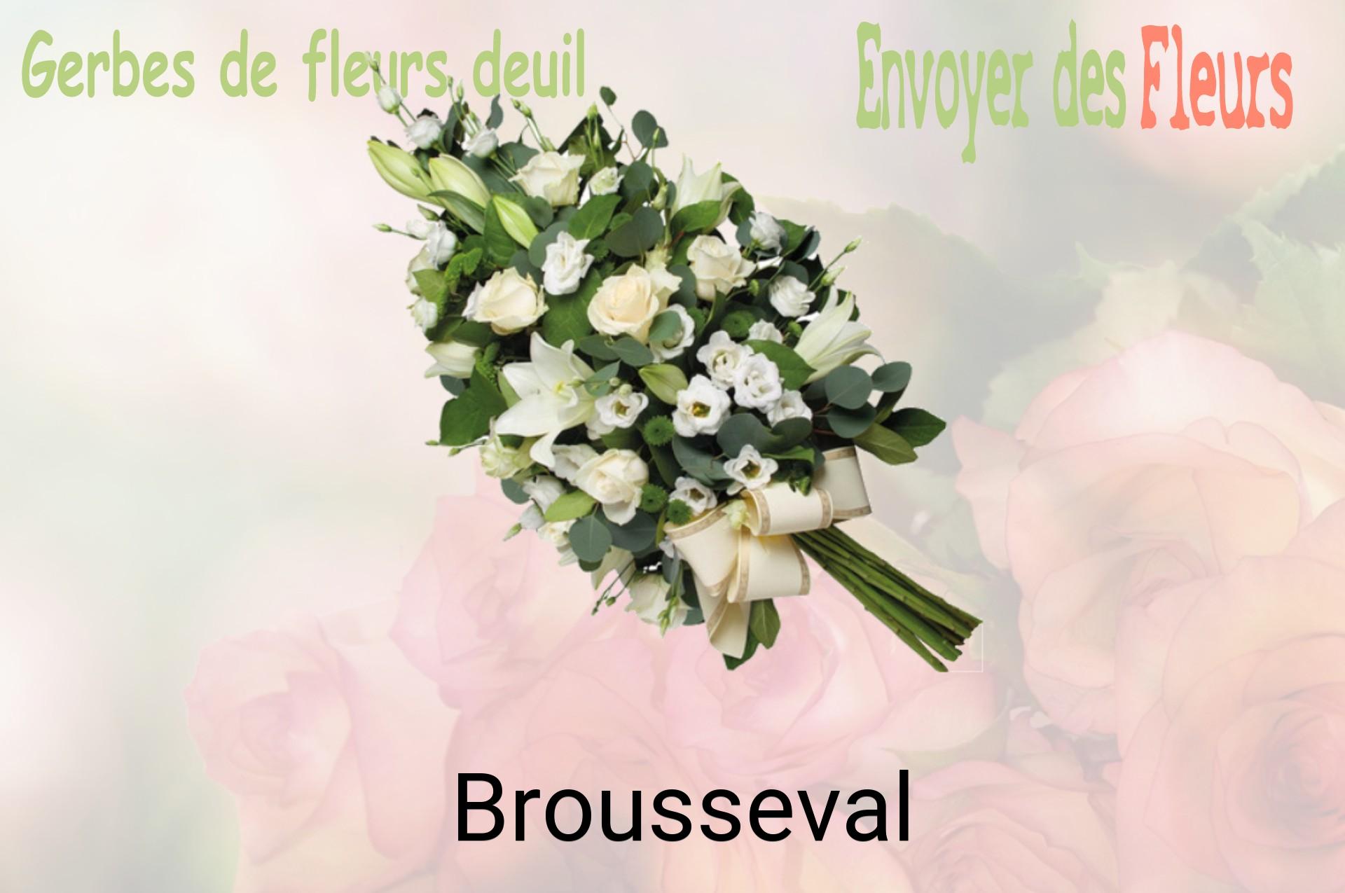 Gerbe de fleurs de deuil livrée à Brousseval